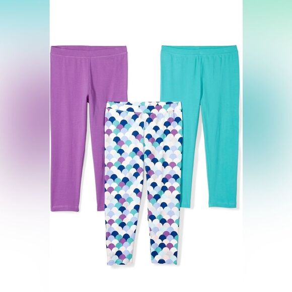 Amazon Essentials Other - Amazon Essentials Toddlers' Cropped Leggings (Spotted Zebra), Multipacks…